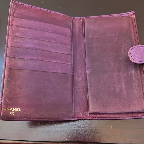 Chanel double c purple wallet.good condition. - Picture 3 of 9